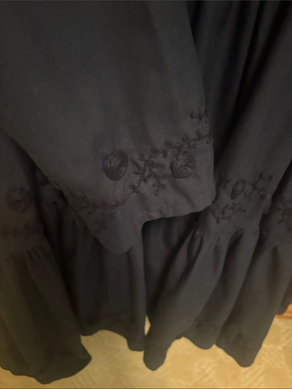 Mi Golondrina Mexico black dress small - Picture 6 of 6